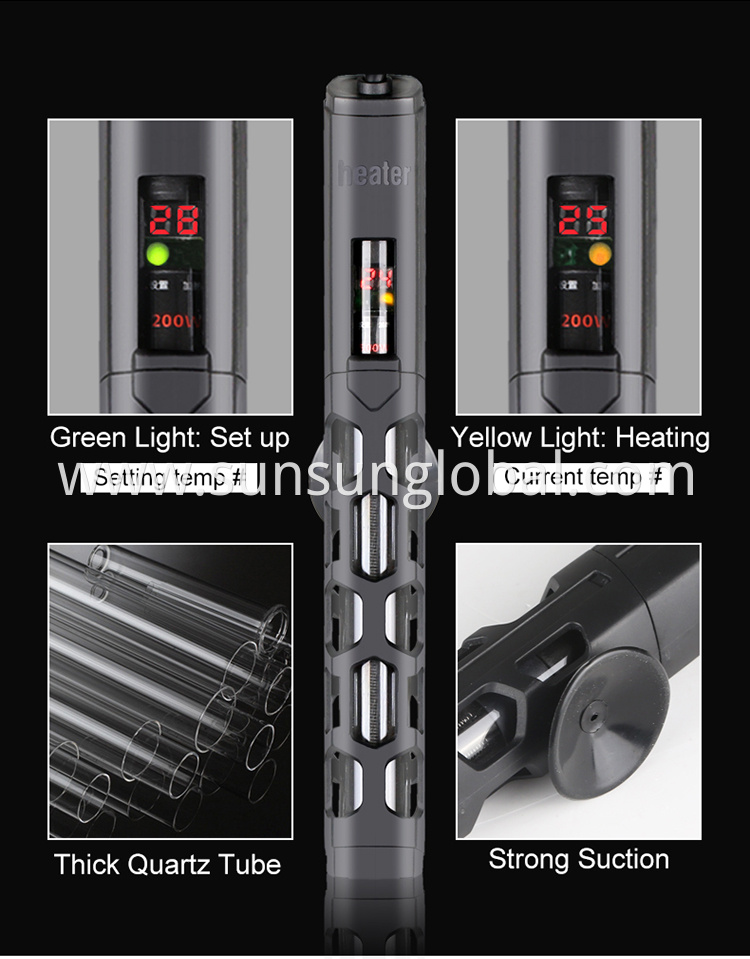 Sunsun 300w Mini Submersible Aquarium Heater Fish Tank